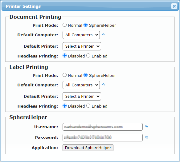 Configuring Printer Settings