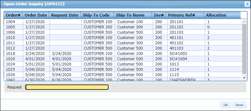 Shipment Info Entry