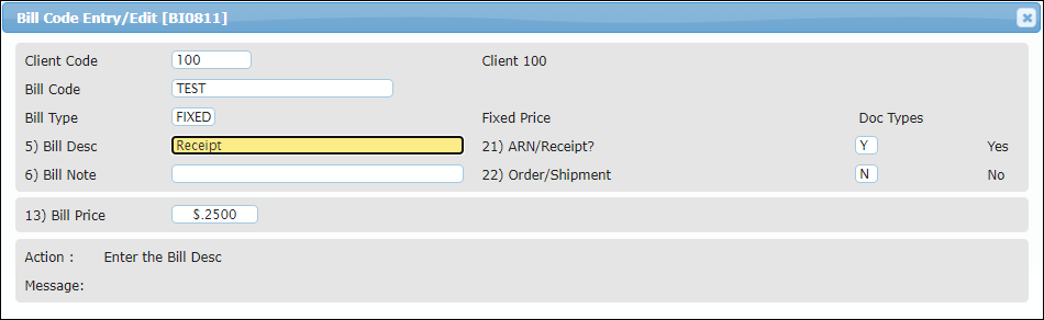 Managing Billing Codes